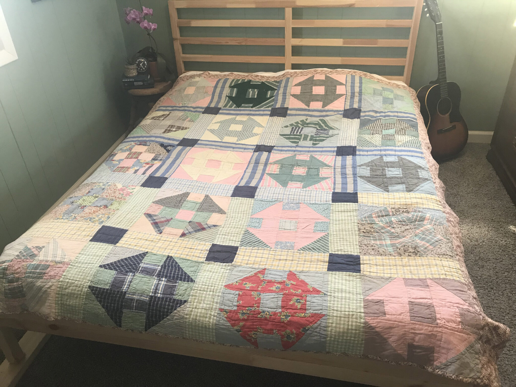 Hand sewn quilt