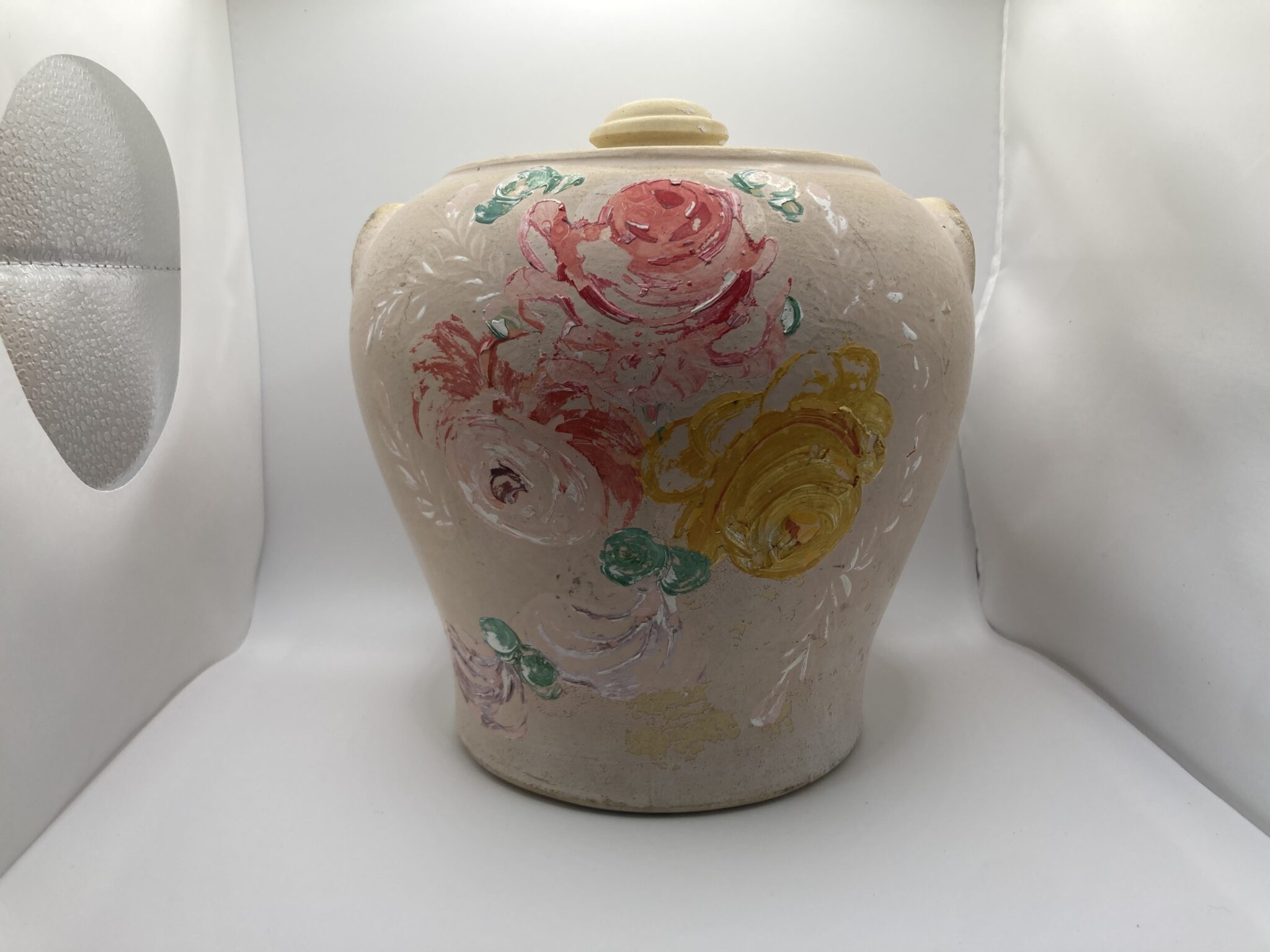 Pink lidded jar