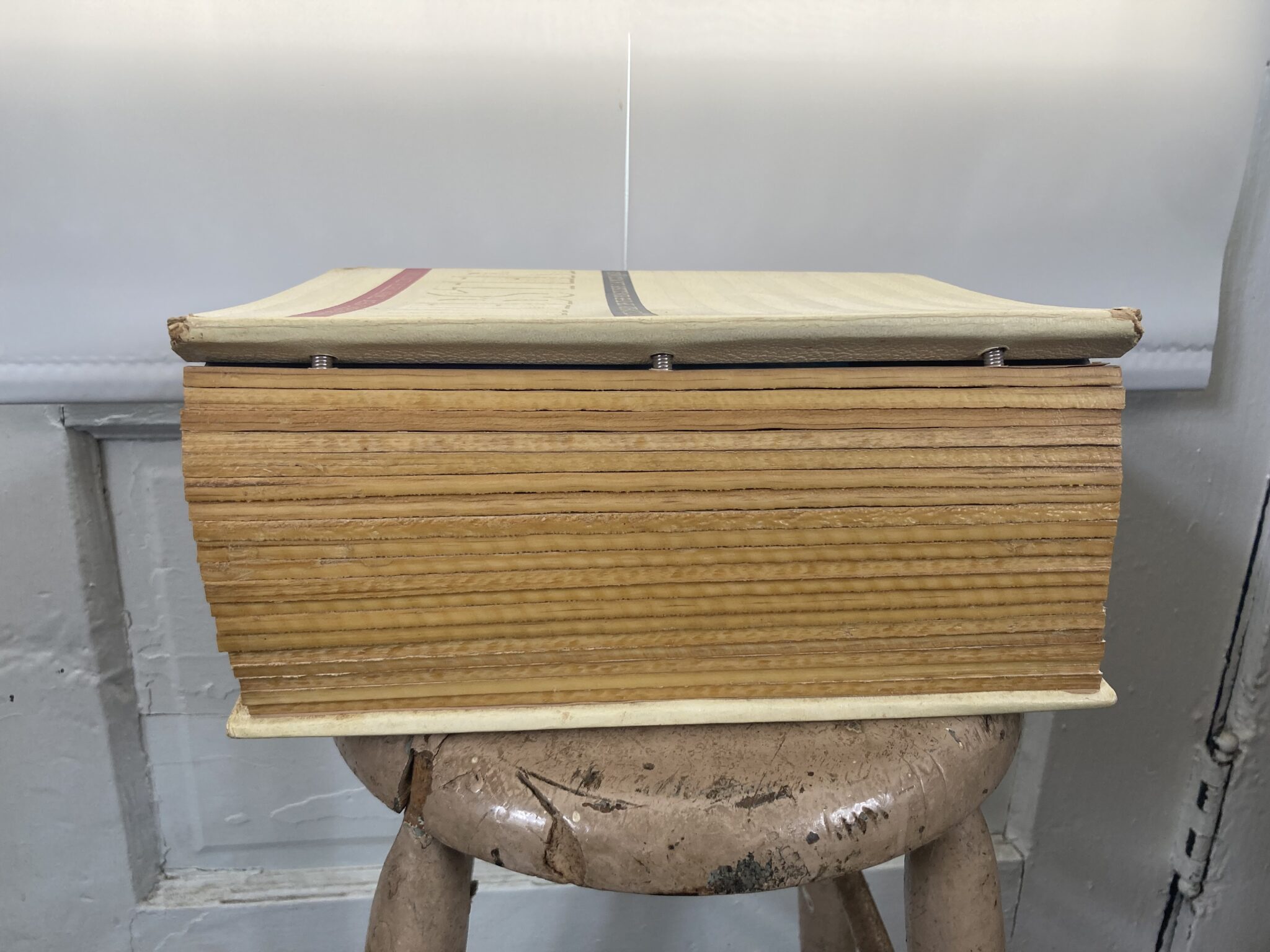 Wood and floral bench